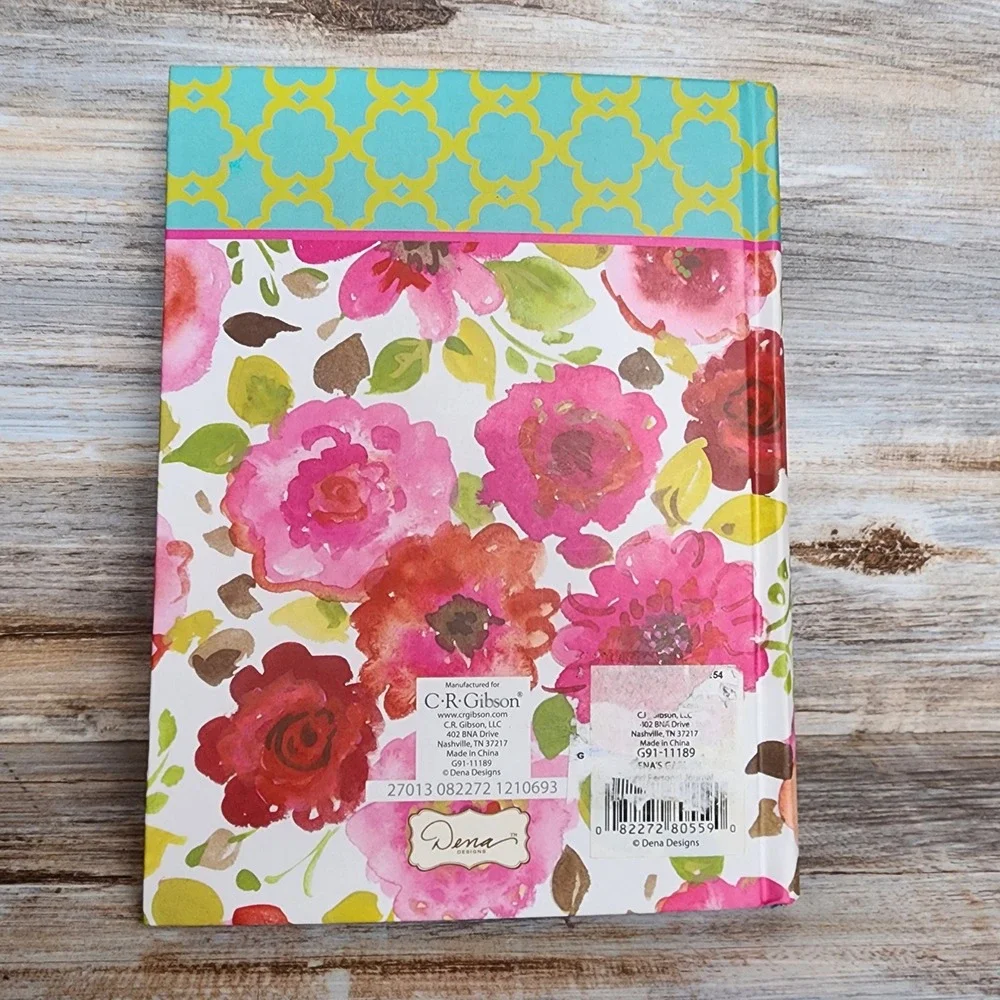 Dena Designs CR Gibson Floral Bound Personal Journal 244 Pages Pink Tassels NEW